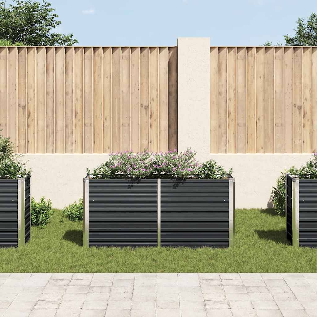 Prolenta Premium - Jardinière acier anthracite 160 x 40 x 77 cm - Prolenta premium p331.0 - Image 3