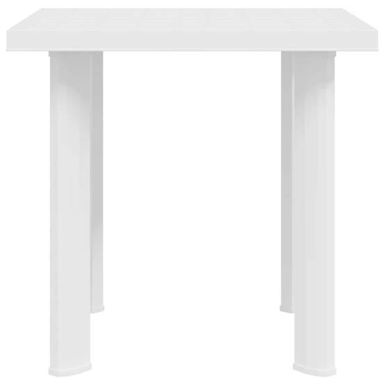 Vidaxl - Table de jardin Blanc 80x75x72 cm Plastique vidaXL 48802 - Image 7