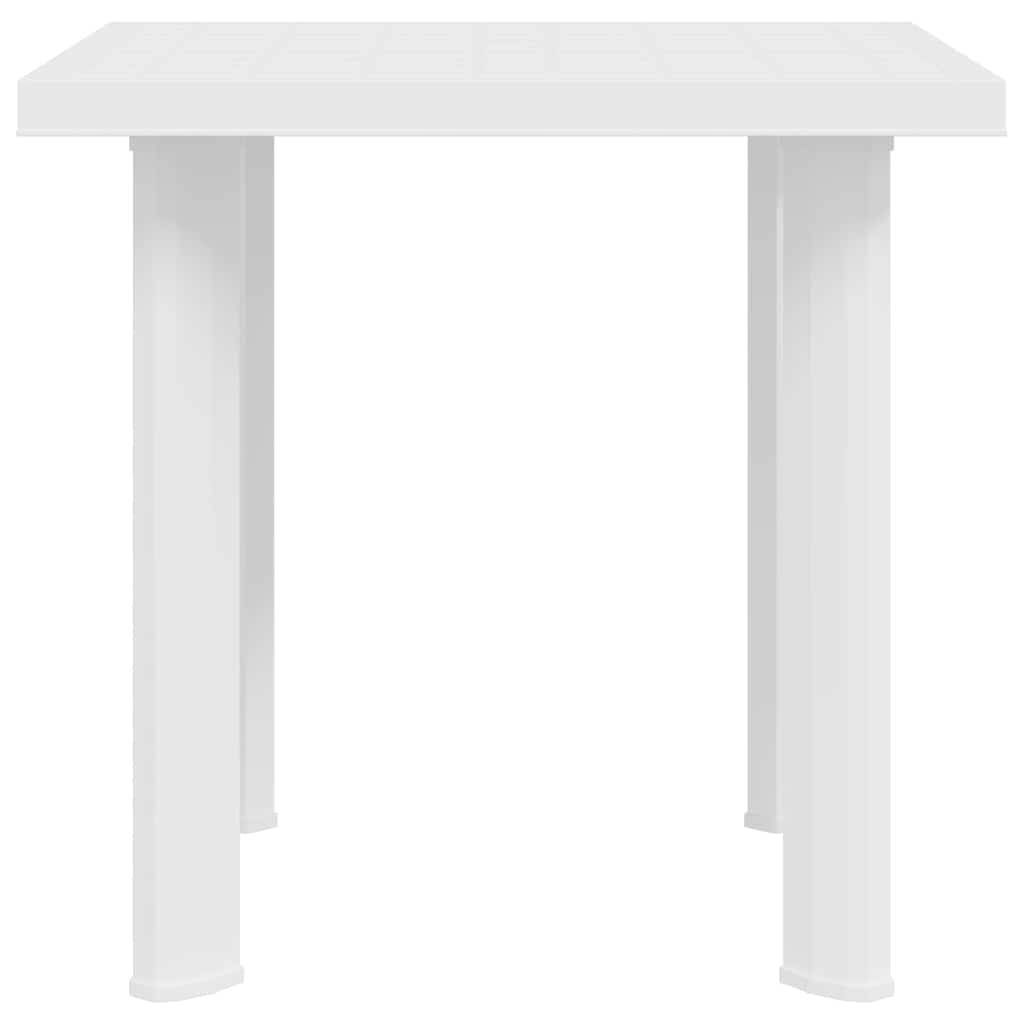 Vidaxl - Table de jardin Blanc 80x75x72 cm Plastique vidaXL 48802 - Image 7