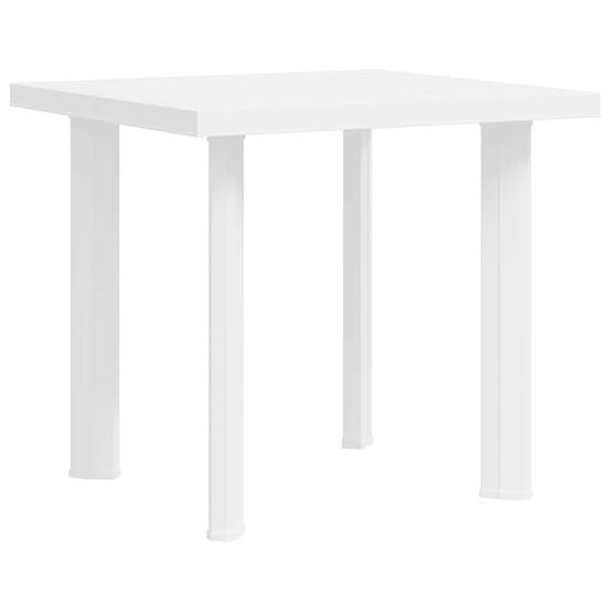 Vidaxl - Table de jardin Blanc 80x75x72 cm Plastique vidaXL 48802 - Image 2