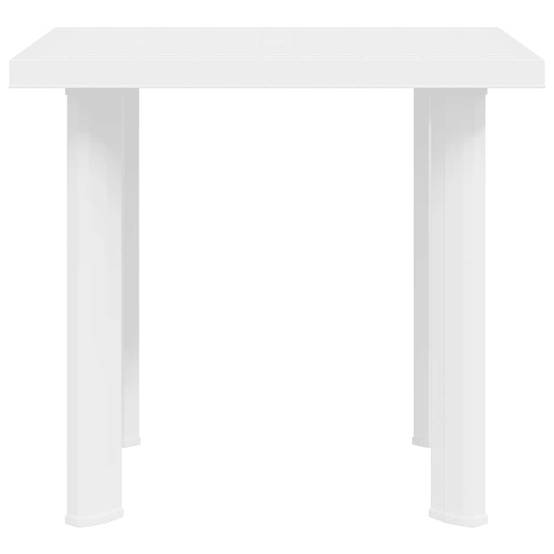 Vidaxl - Table de jardin Blanc 80x75x72 cm Plastique vidaXL 48802 - Image 6