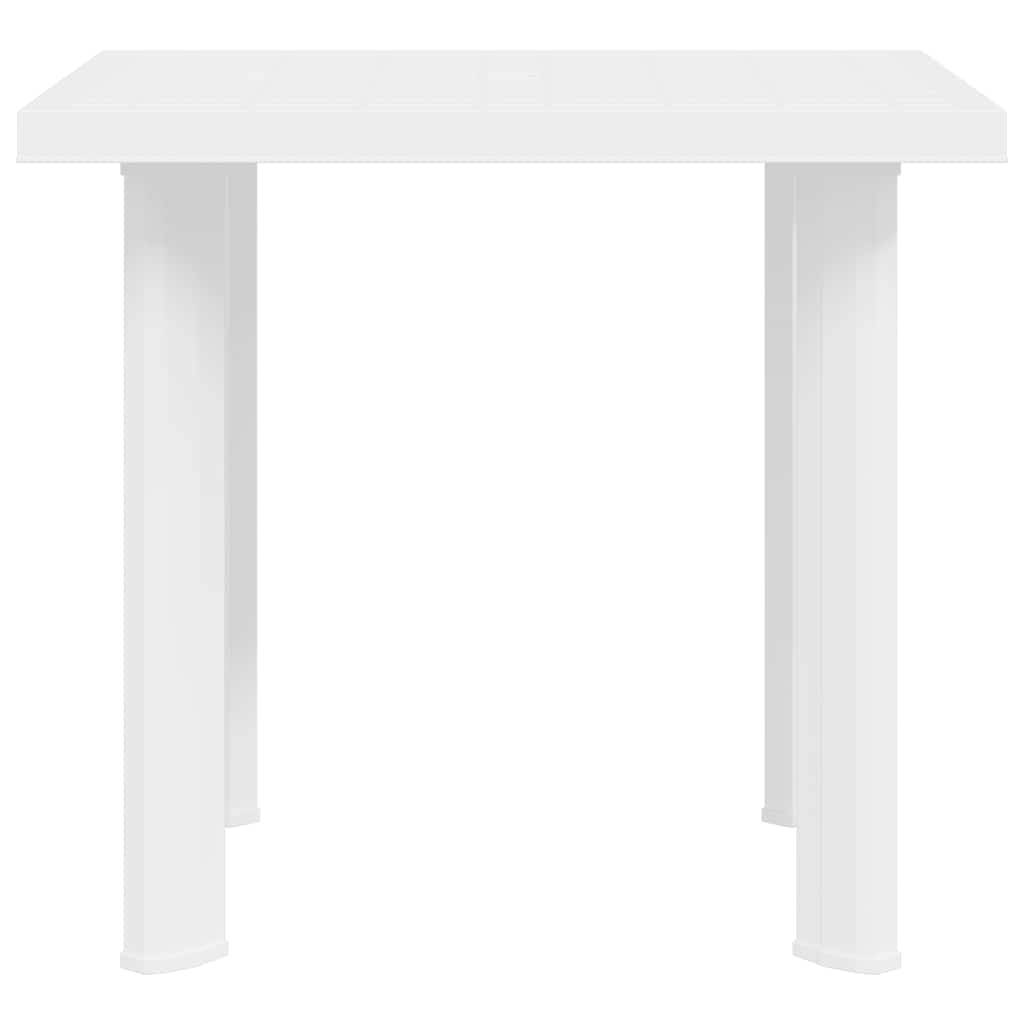 Vidaxl - Table de jardin Blanc 80x75x72 cm Plastique vidaXL 48802 - Image 6