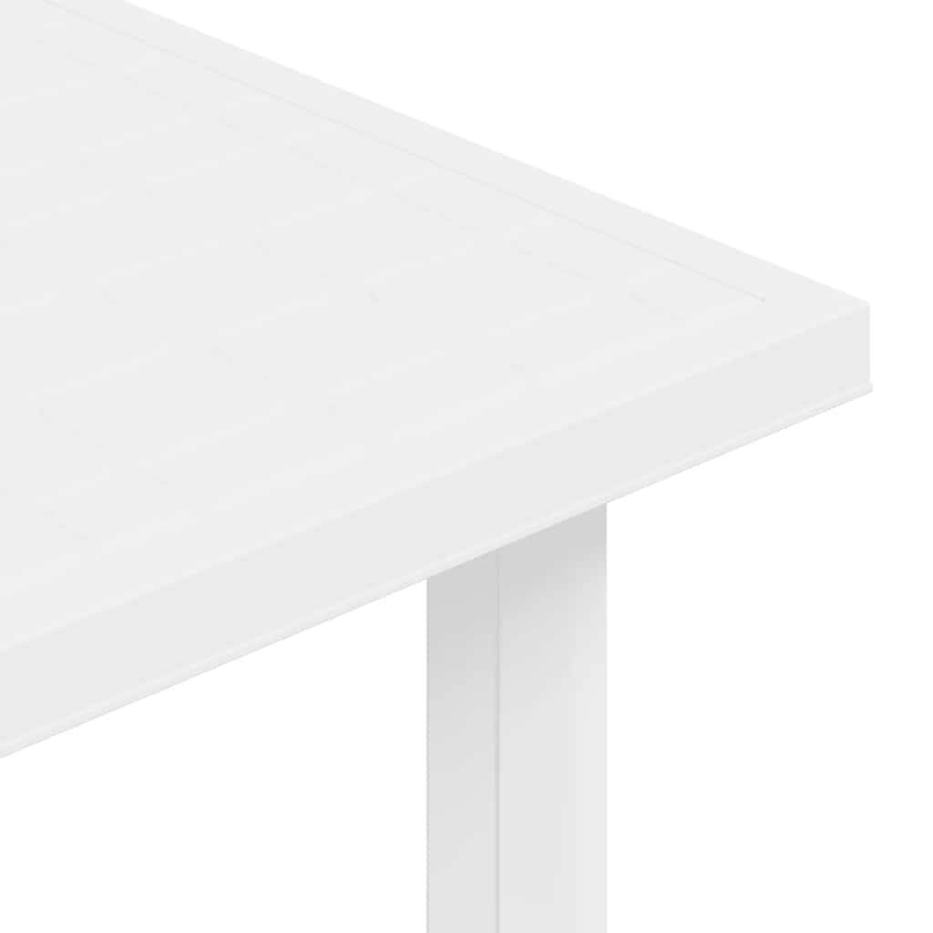 Vidaxl - Table de jardin Blanc 80x75x72 cm Plastique vidaXL 48802 - Image 4