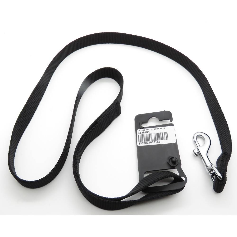 Zolux - Laisse nylon 1 m x 20 mm noir pour chien - Image 3