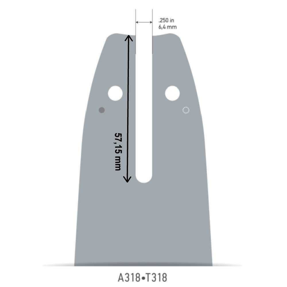 Oregon - Guide tronçonneuse OREGON 40 cm, pas 3/8", jauge 1,3mm, 54 maillons Advance cut&trade; - 160SXEA318 - Image 2