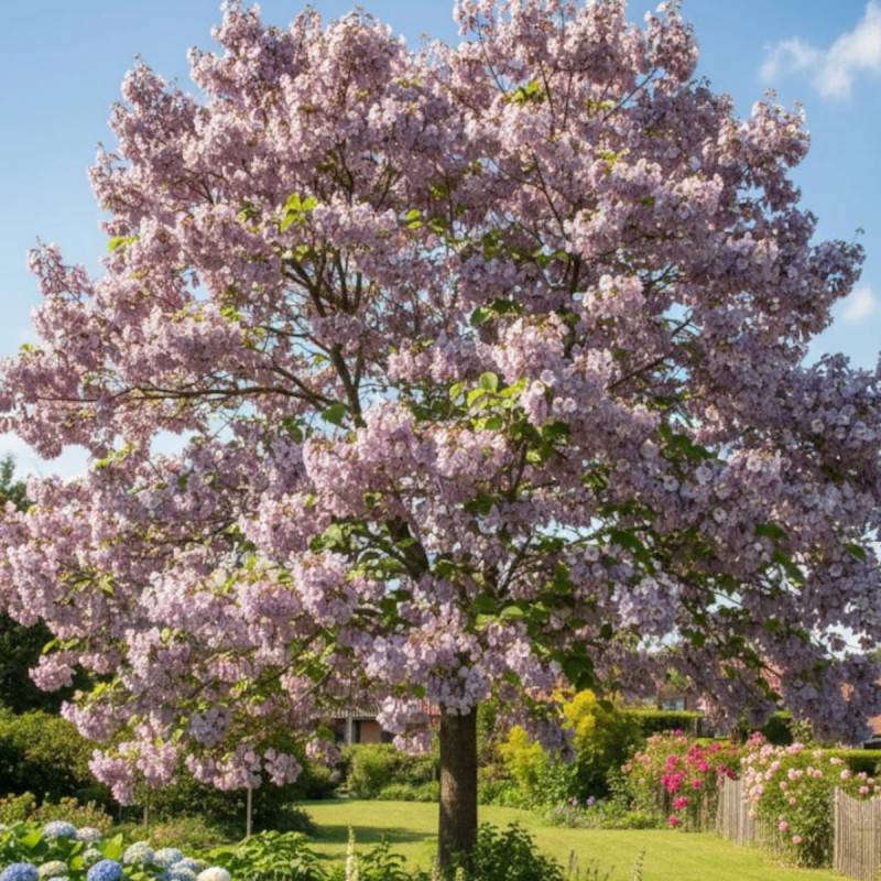 Paulownia tomentosa, Arbre impérial à fleurs Violette/ - feuillage Caduc - Pot de 7,5L - 60/80 cm - Image 5