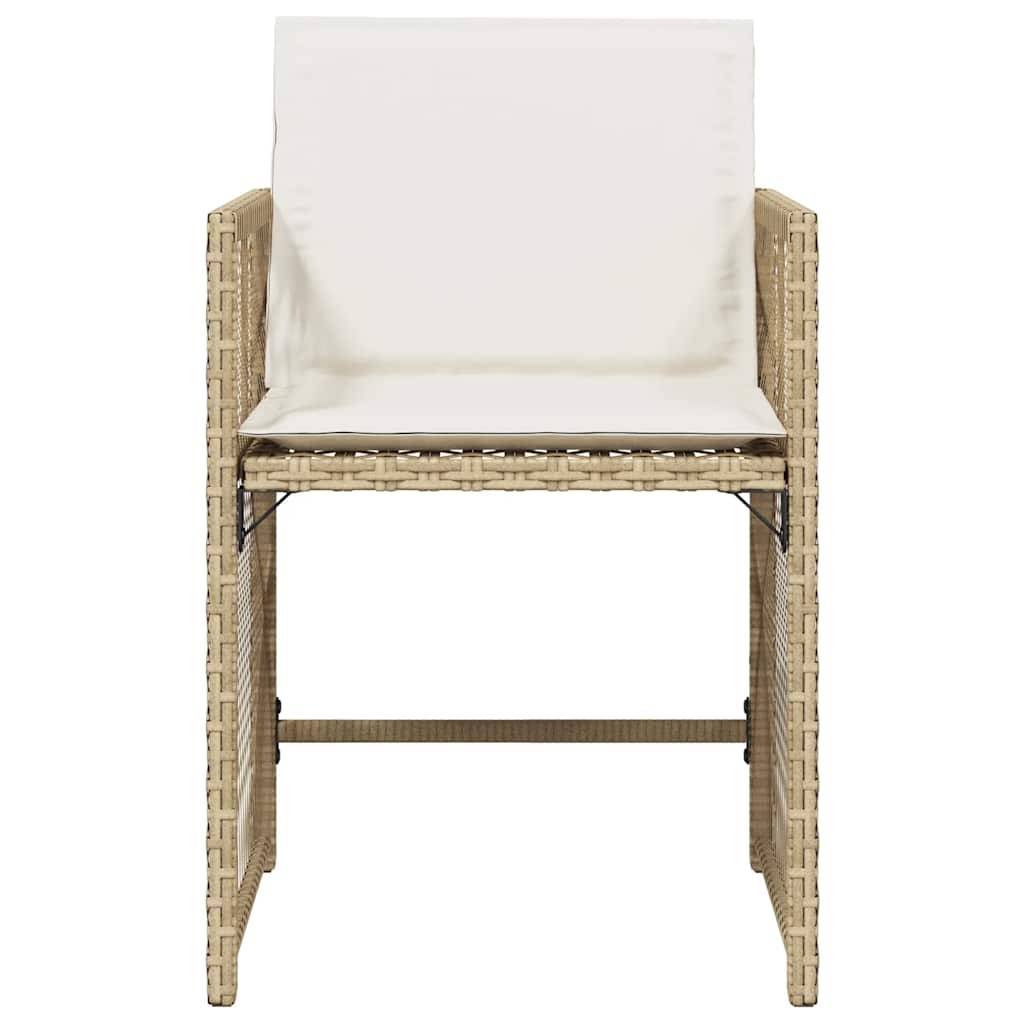 Prolenta Premium - Chaises de jardin rotin beige  50,5 x 54 x 79 cm  - Prolenta premium p3116.8 - Image 5