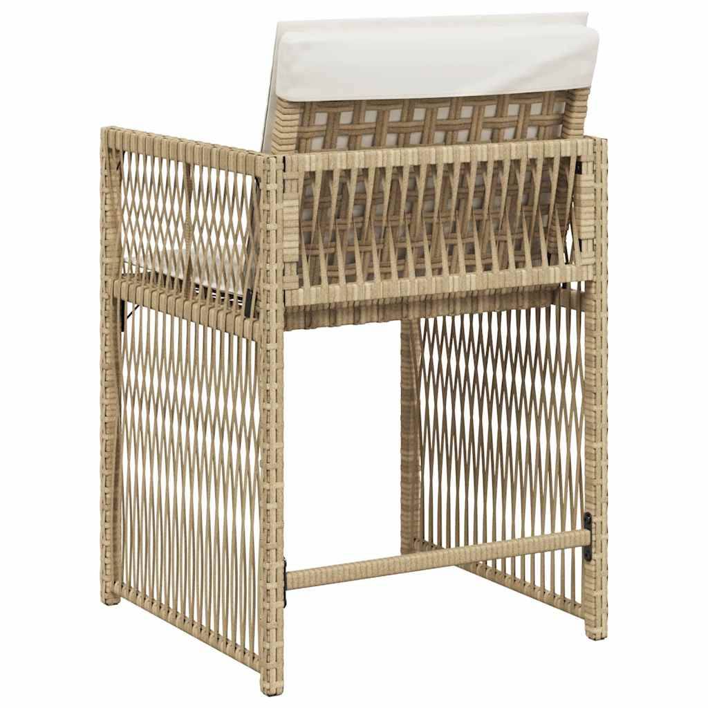 Prolenta Premium - Chaises de jardin rotin beige 50,5 x 54 x 79 cm - Prolenta premium p3116.8 - Image 7