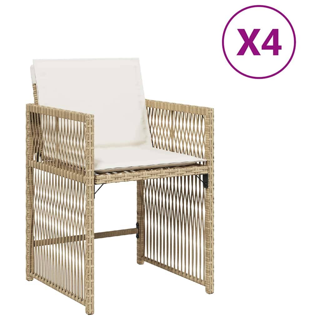 Prolenta Premium - Chaises de jardin rotin beige 50,5 x 54 x 79 cm - Prolenta premium p3116.8 - Image 1