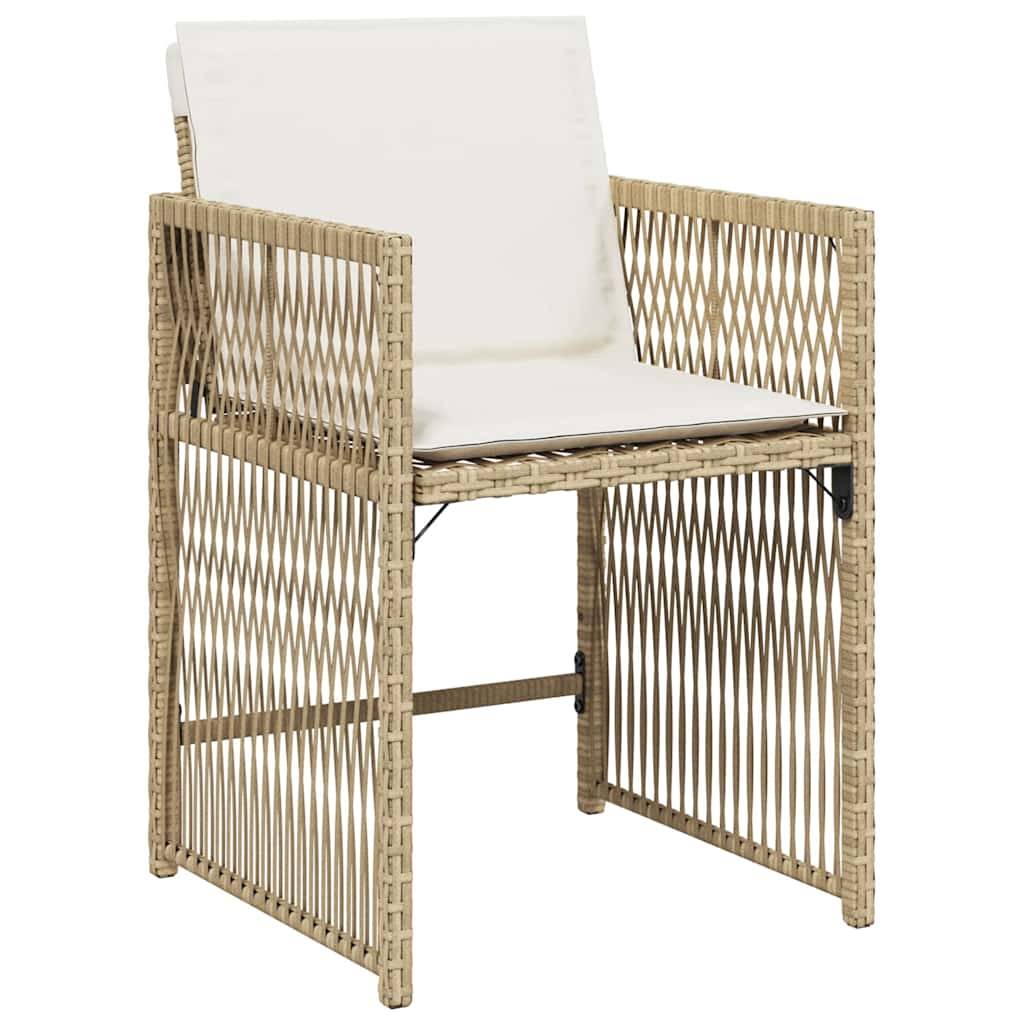 Prolenta Premium - Chaises de jardin rotin beige 50,5 x 54 x 79 cm - Prolenta premium p3116.8 - Image 4