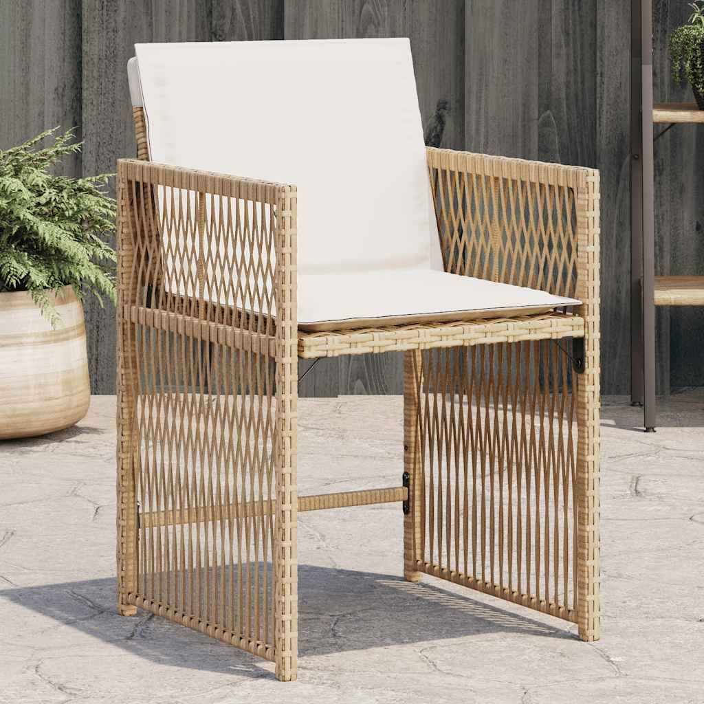 Prolenta Premium - Chaises de jardin rotin beige  50,5 x 54 x 79 cm  - Prolenta premium p3116.8 - Image 2