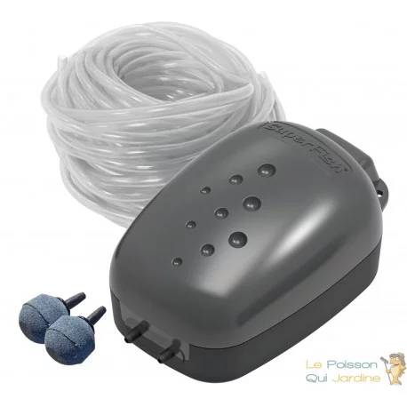 Kit Aération Bassin jusqu'à 500L | Pompe à Air 240 L/H - 2 Sorties