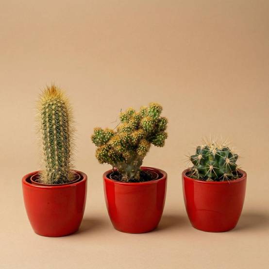 Cactussen Set de 3 Avec Rouge Mini - Image 3