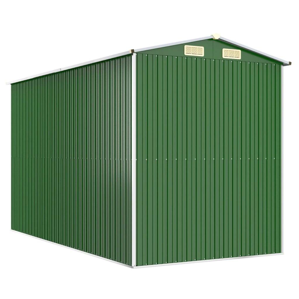 Abri de jardin acier galvanisé vert 192 x 357 x 223 cm - PANGIVO - Image 6