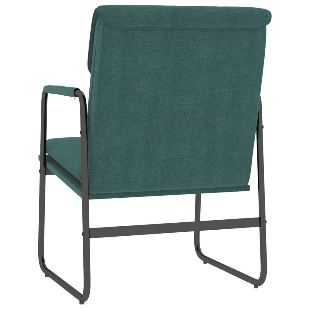 Maison Chic - Chaise longue | Transat | Bain de soleil Vert foncé 55x64x80 cm Tissu - Image 5