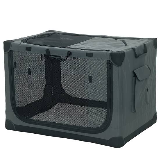 PANGIVO - Cage de transport pour chien tissu Oxford vert armée 90 x 64 x 64 cm - PANGIVO - Image 2