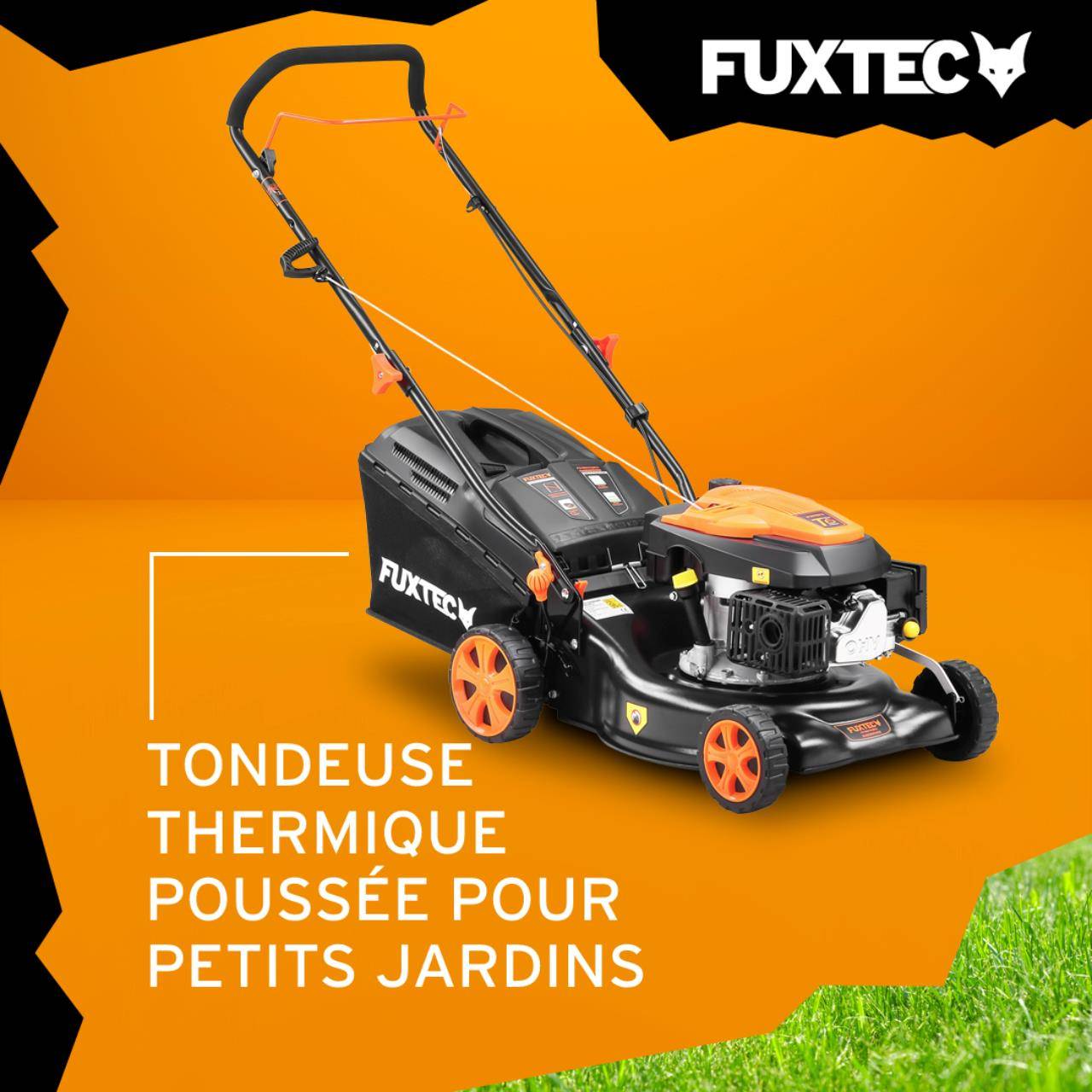 FUXTEC - Tondeuse à gazon thermique poussée FUXTEC FX-RM4346ECO – 42 cm – 146 cm³ – 3,5 CV – Easy Clean - Image 2