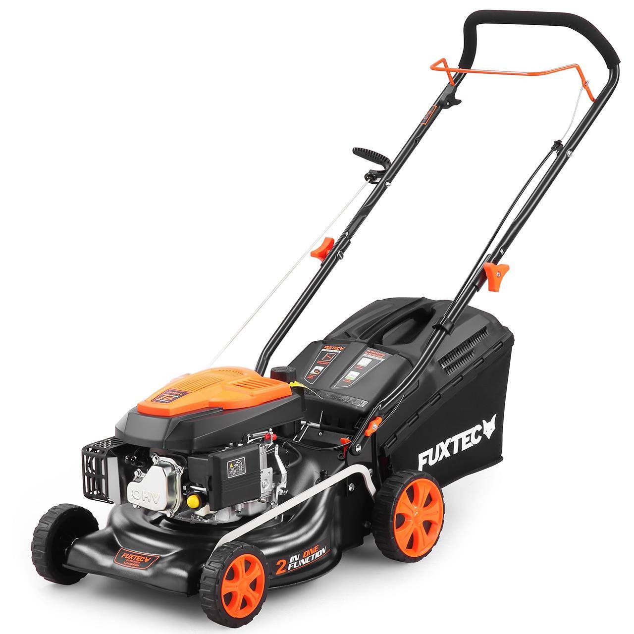 FUXTEC - Tondeuse à gazon thermique poussée FUXTEC FX-RM4346ECO – 42 cm – 146 cm³ – 3,5 CV – Easy Clean - Image 1