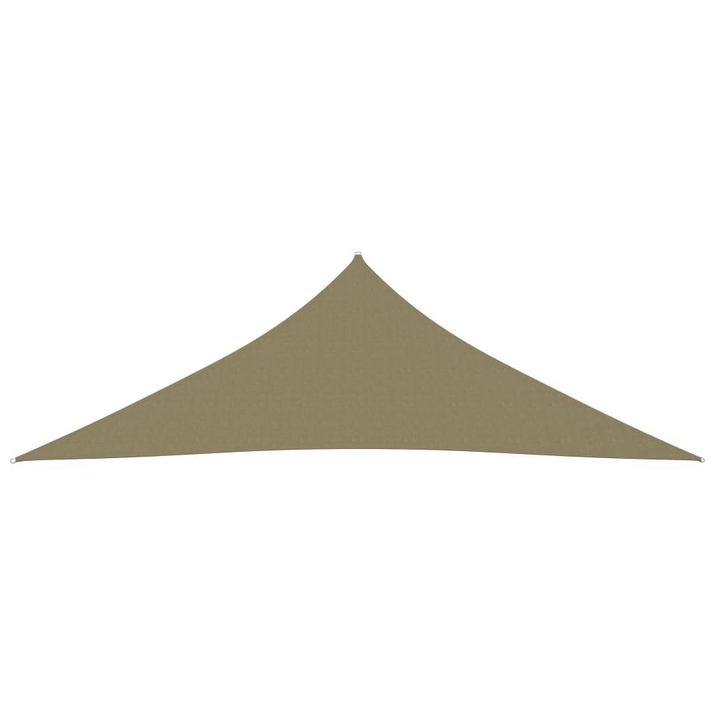 Helloshop26 - Voile toile d'ombrage parasol tissu oxford triangulaire 3 x 3 x 4,24 m beige - Image 2