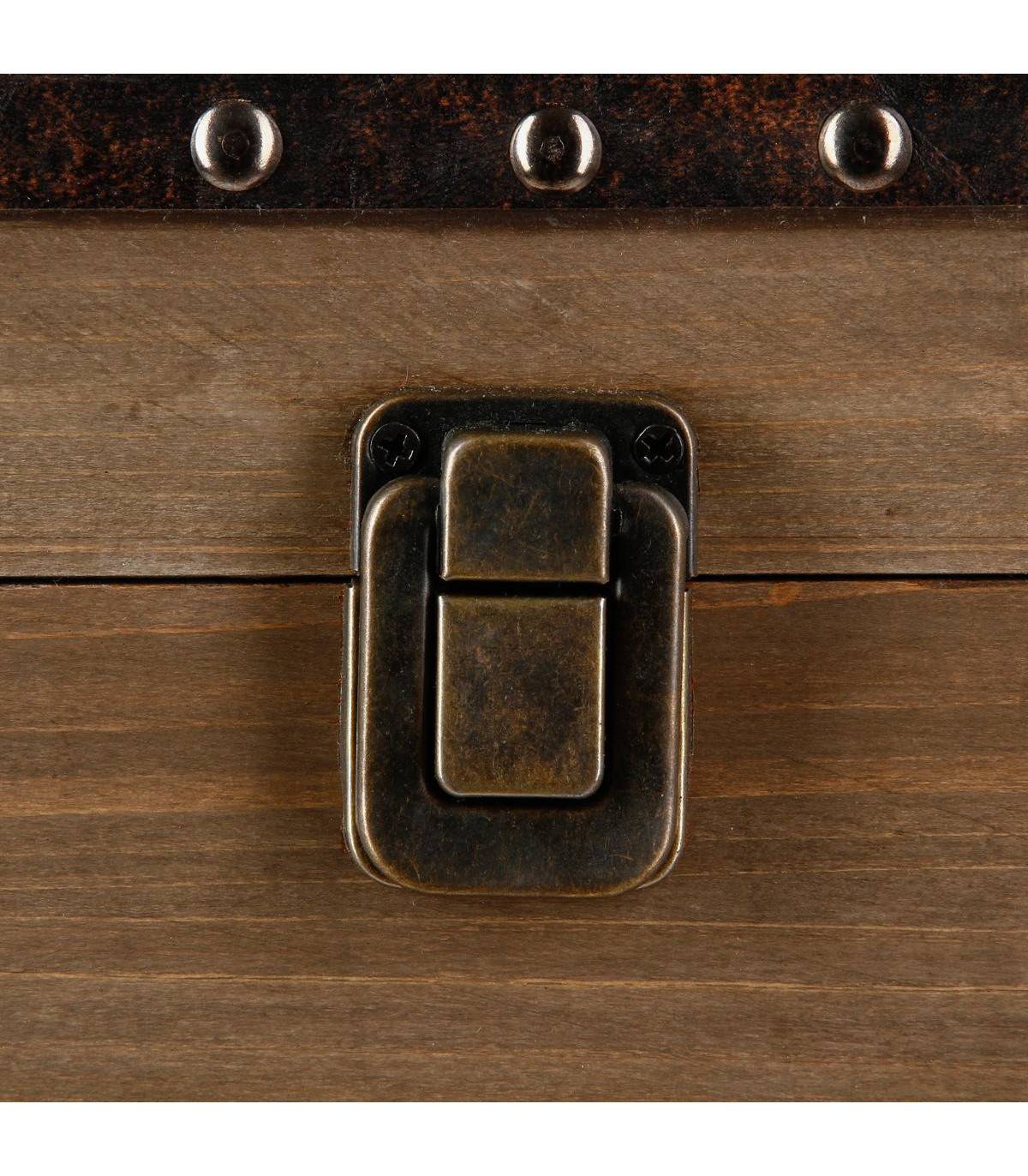 Set de 4 Malles de rangement en Bois déco Rétro Industriel - Image 4