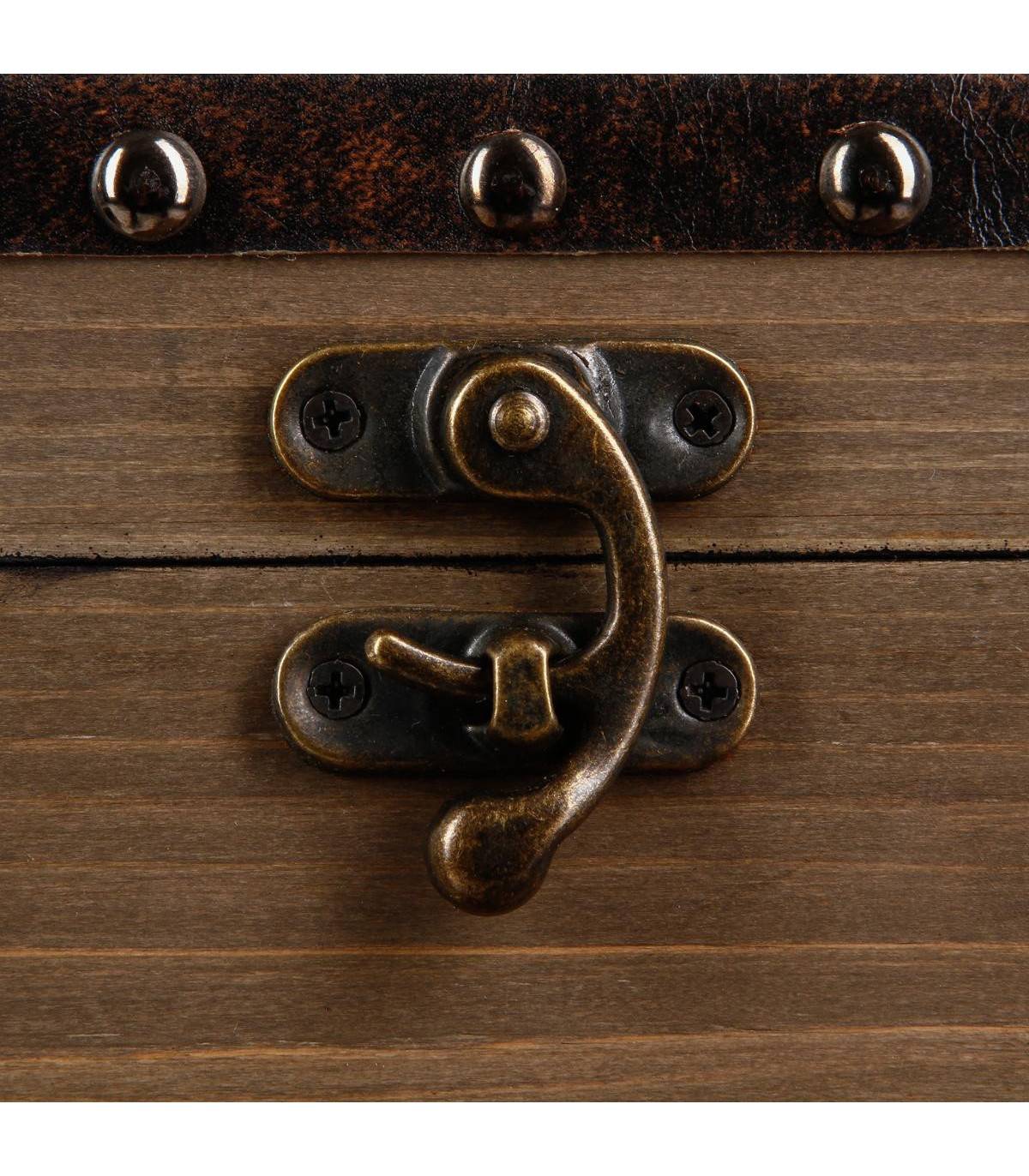 Set de 4 Malles de rangement en Bois déco Rétro Industriel - Image 2