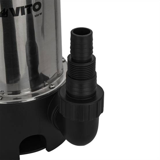 Vito - Pompe de relevage Eaux usées 550W Cuve Inox Submersible avec flotteur Alimentation 10m VITO - Image 3