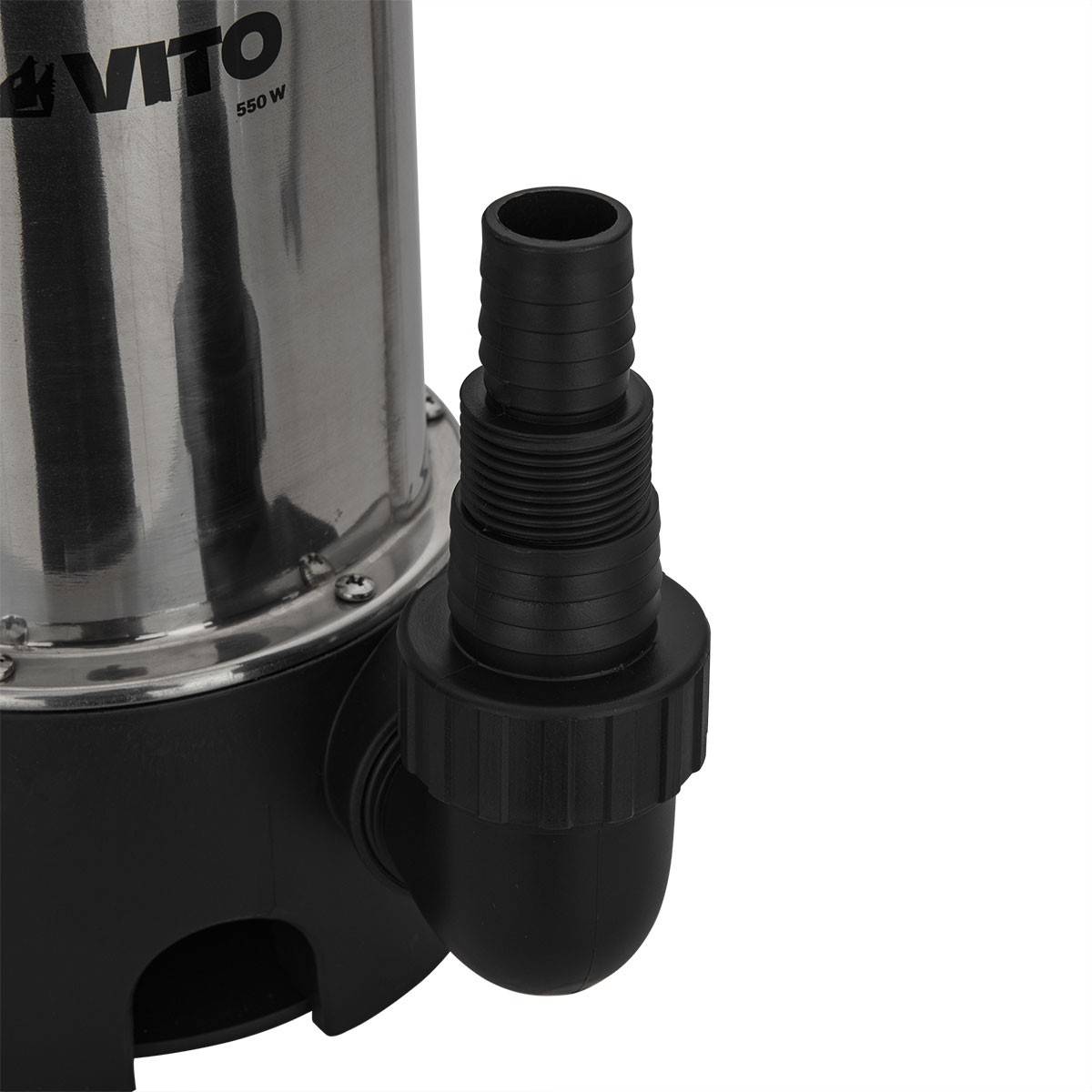 Vito - Pompe de relevage Eaux usées 550W Cuve Inox Submersible avec flotteur Alimentation 10m VITO - Image 3