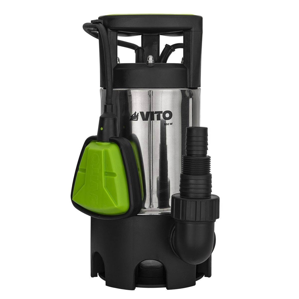 Vito - Pompe de relevage Eaux usées 550W Cuve Inox Submersible avec flotteur Alimentation 10m VITO - Image 1