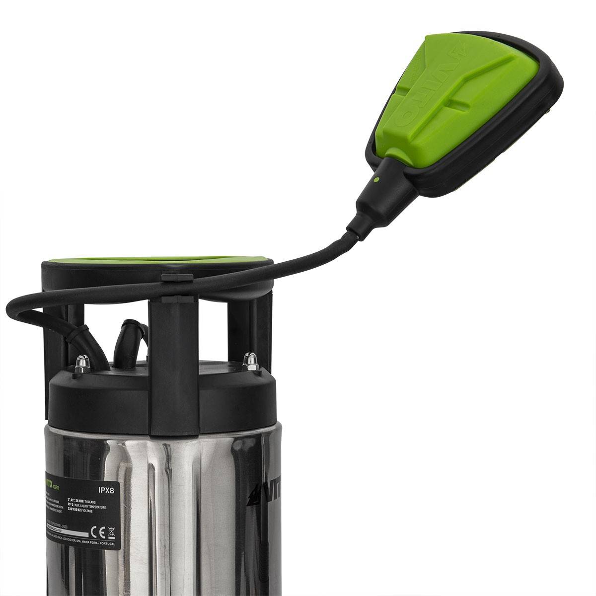 Vito - Pompe de relevage Eaux usées 550W Cuve Inox Submersible avec flotteur Alimentation 10m VITO - Image 2