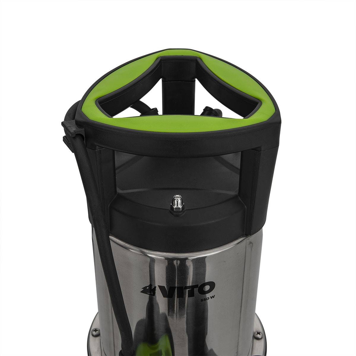 Vito - Pompe de relevage Eaux usées 550W Cuve Inox Submersible avec flotteur Alimentation 10m VITO - Image 4