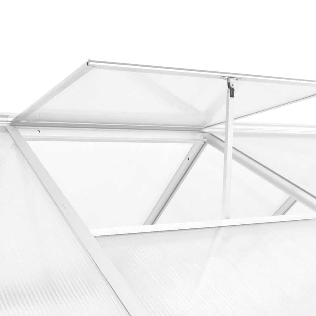 Serre Jardin Aluminium Polycarbonate Culture Plantes Résistante UV 6,87m² Transparente - ComfortXL Outdoor Living - Image 4