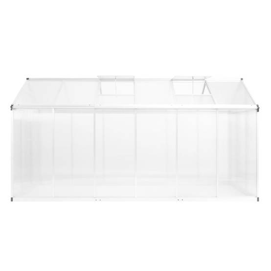 Serre Jardin Aluminium Polycarbonate Culture Plantes Résistante UV 6,87m² Transparente - ComfortXL Outdoor Living - Image 2