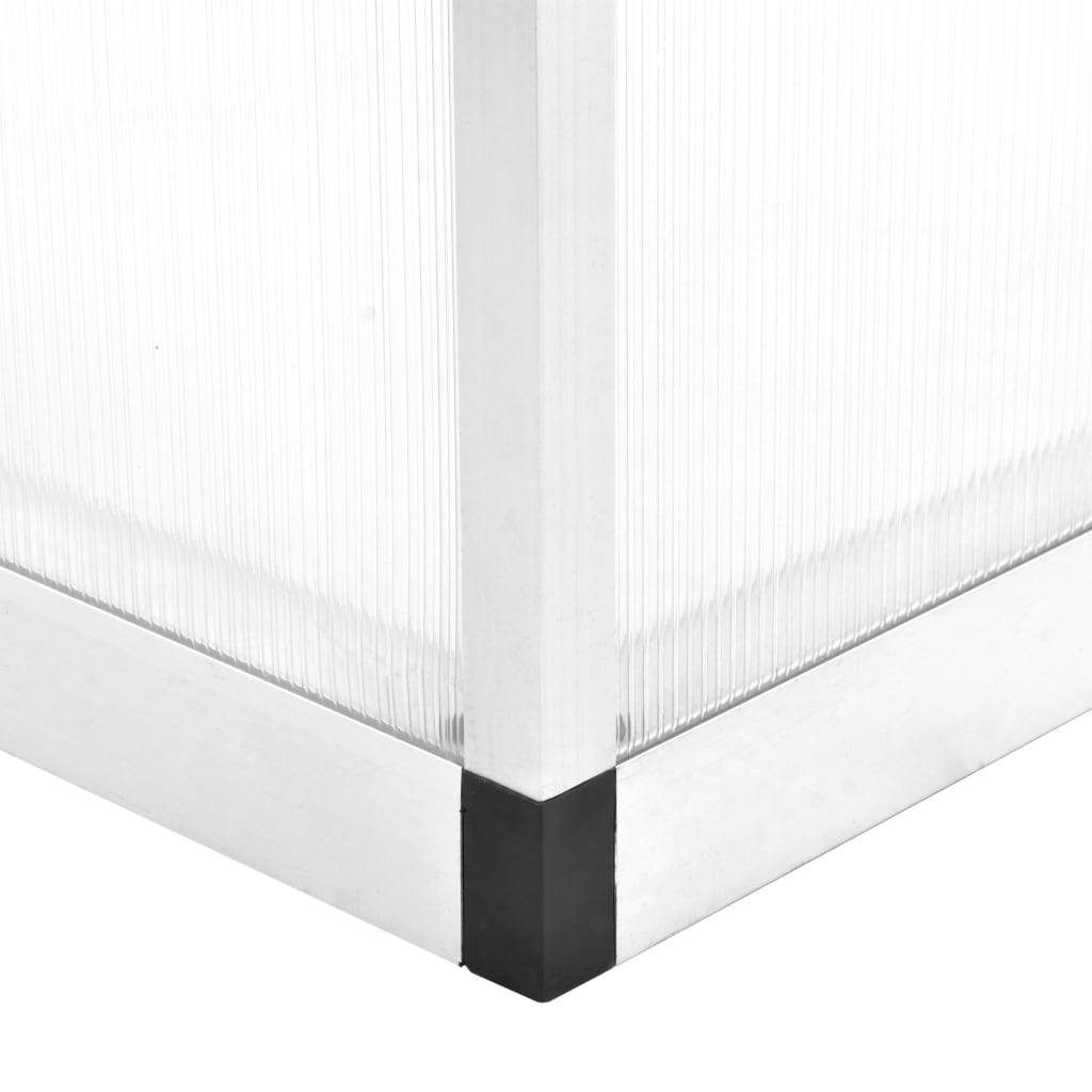 Serre Jardin Aluminium Polycarbonate Culture Plantes Résistante UV 6,87m² Transparente - ComfortXL Outdoor Living - Image 7