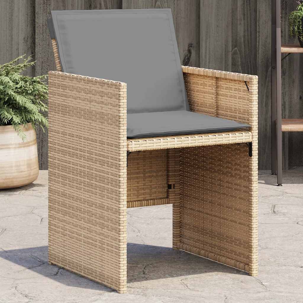 Prolenta Premium - Chaises de jardin rotin beige  50,5 x 54 x 79 cm  - Prolenta premium p3110.8 - Image 2