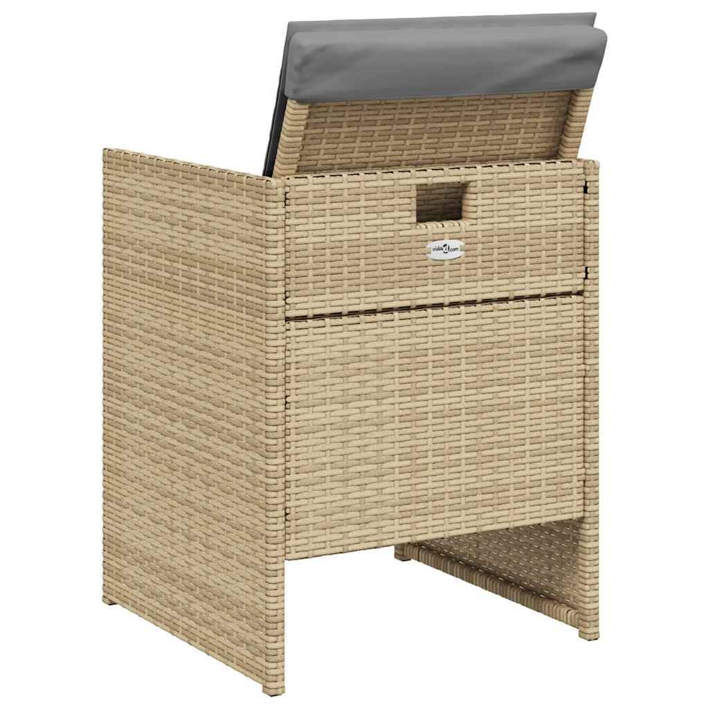 Prolenta Premium - Chaises de jardin rotin beige  50,5 x 54 x 79 cm  - Prolenta premium p3110.8 - Image 7