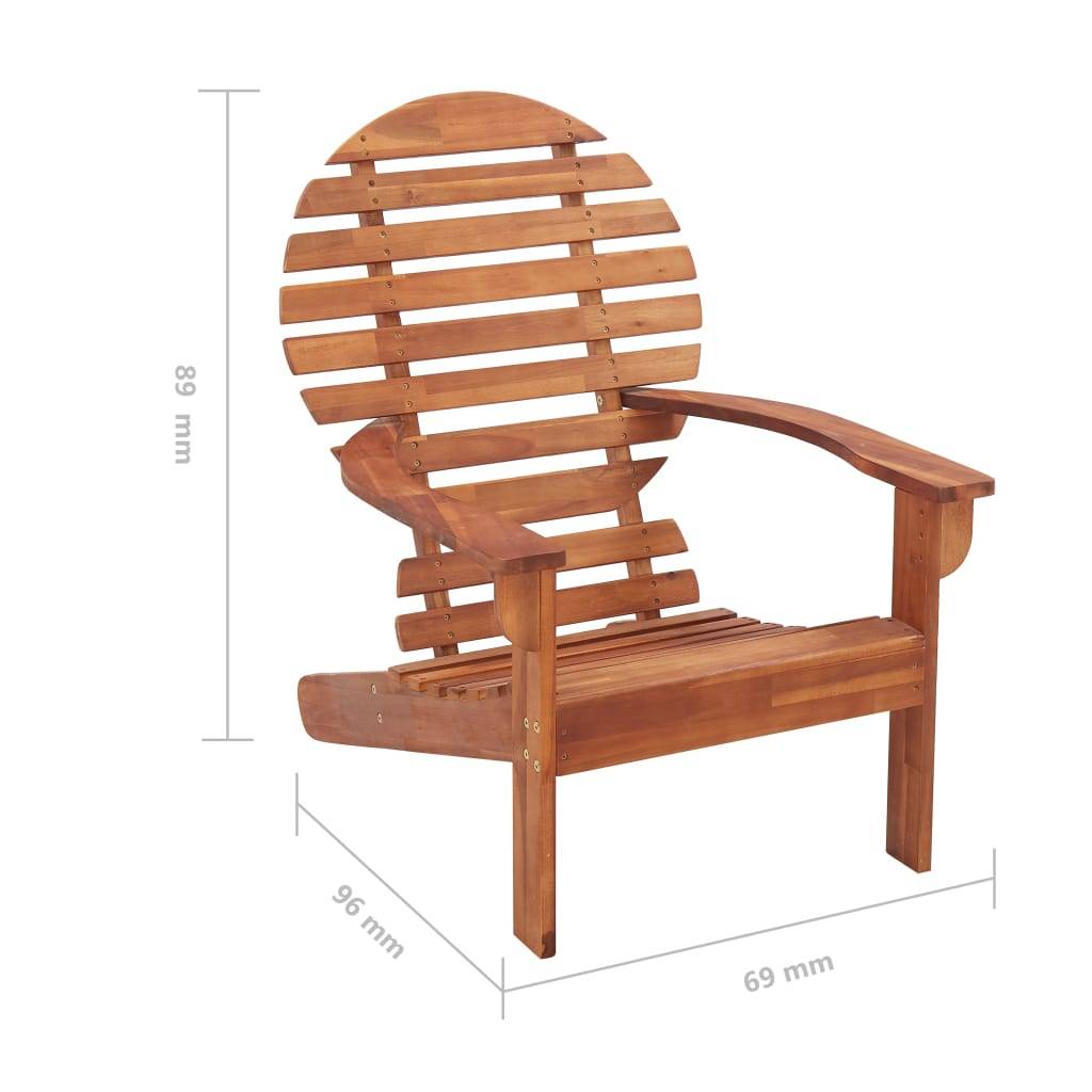 Vidaxl - Chaise Adirondack Bois d'acacia massif vidaXL 46321 - Image 3