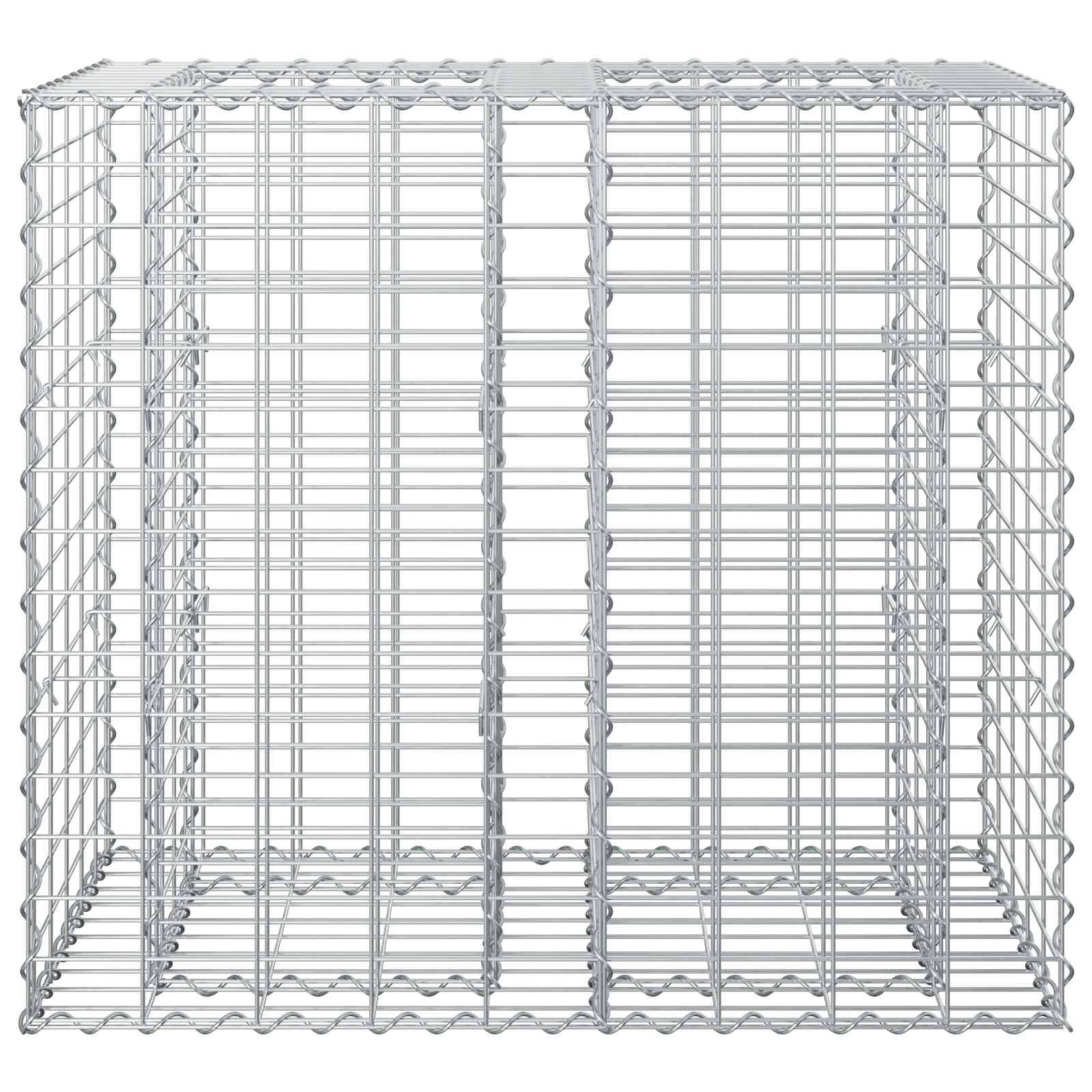 PANGIVO - Lit surélevé gabion Acier galvanisé Argenté 90 x 50 x 80 cm - PANGIVO - Image 6
