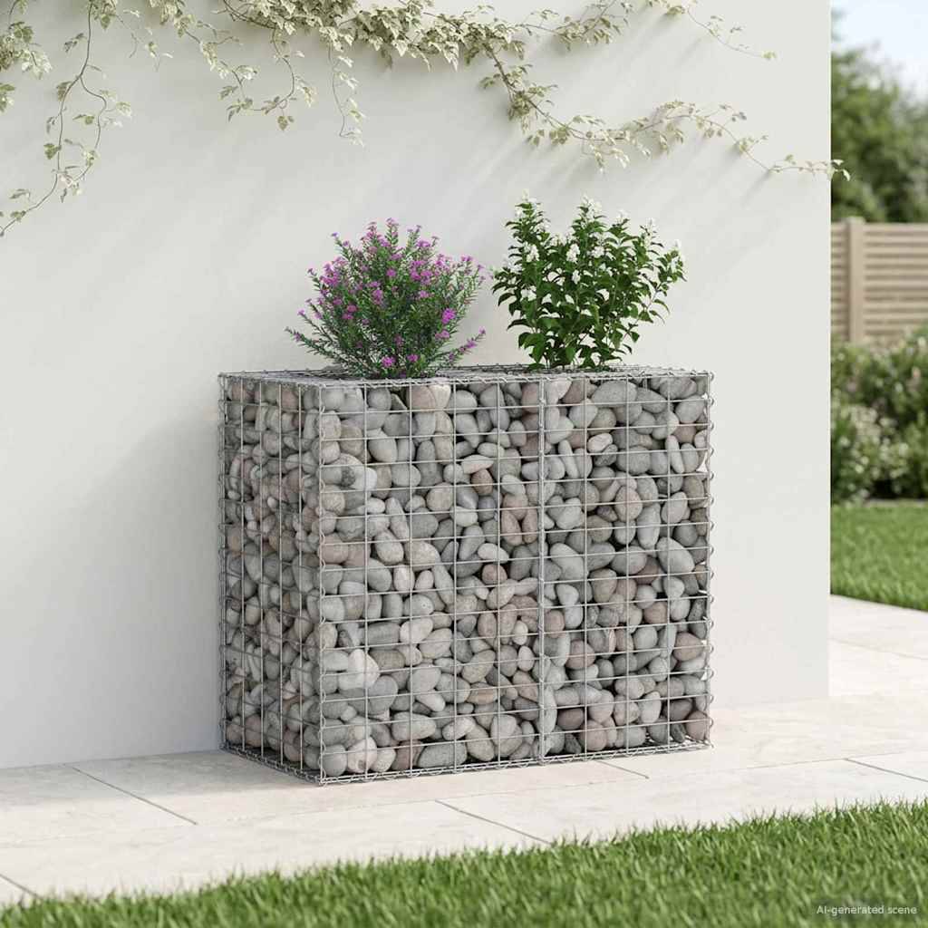 PANGIVO - Lit surélevé gabion Acier galvanisé Argenté 90 x 50 x 80 cm - PANGIVO - Image 1
