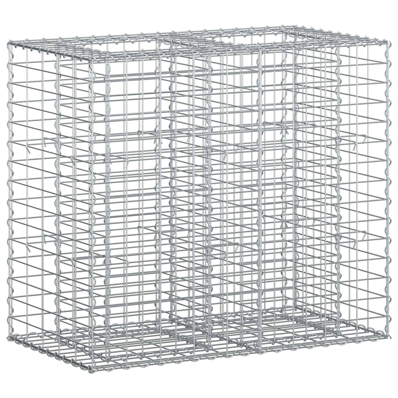 PANGIVO - Lit surélevé gabion Acier galvanisé Argenté 90 x 50 x 80 cm - PANGIVO - Image 2