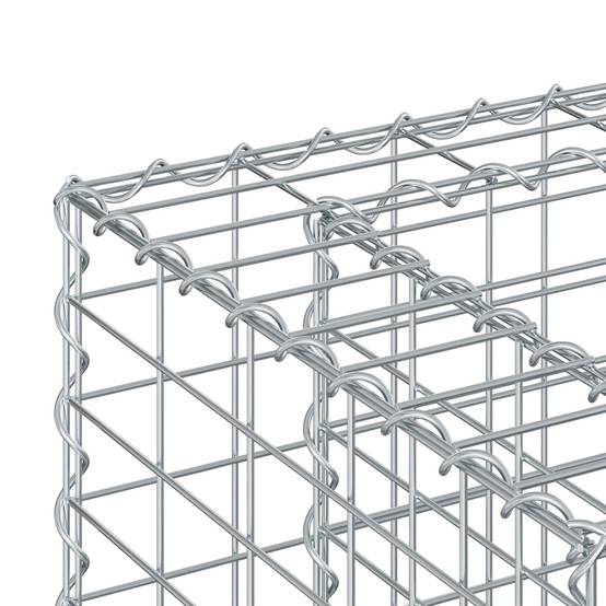 PANGIVO - Lit surélevé gabion Acier galvanisé Argenté 90 x 50 x 80 cm - PANGIVO - Image 9