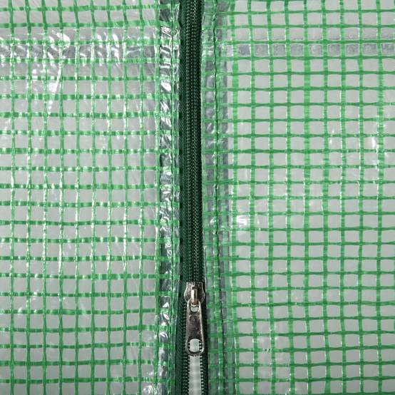 Serre de jardin PE plantes 8 étagères latérales accès porte 141x72x191cm vert - ComfortXL Outdoor Living - Image 10