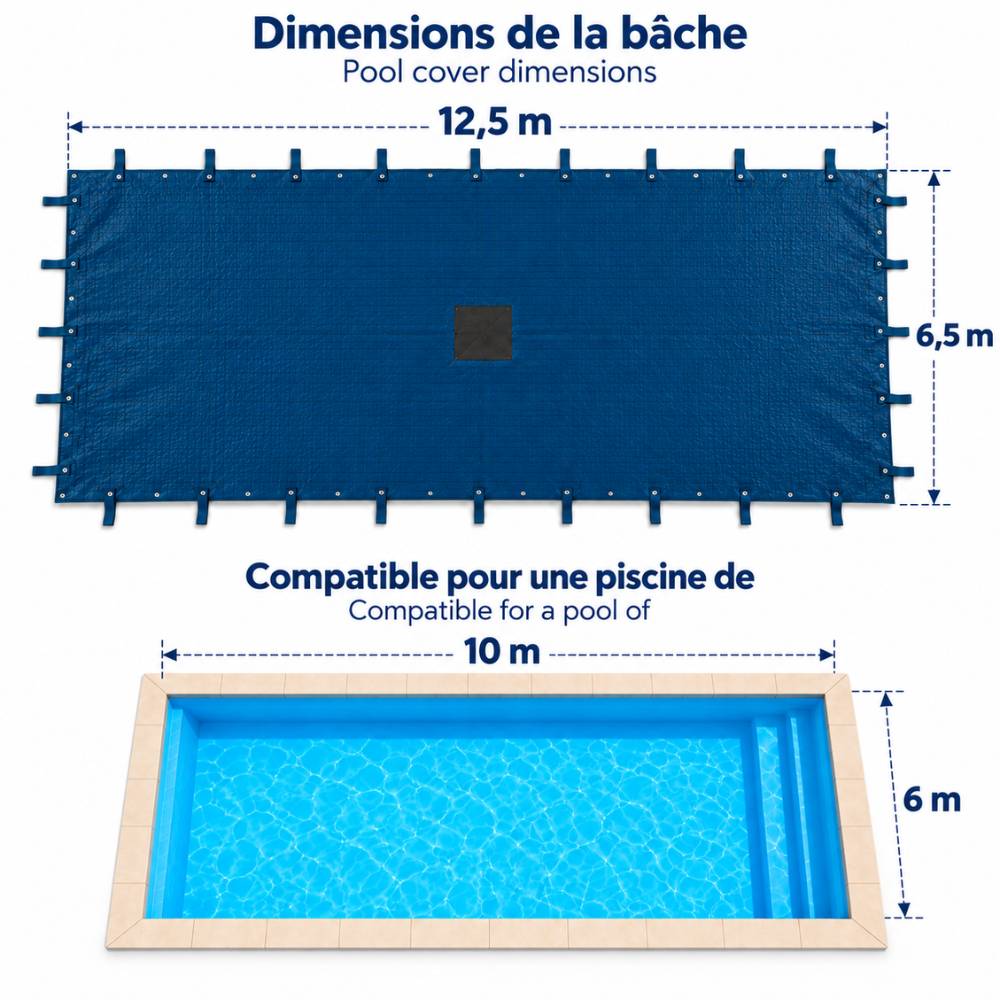 Terre Jardin - Bâche piscine rectangulaire - Image 2