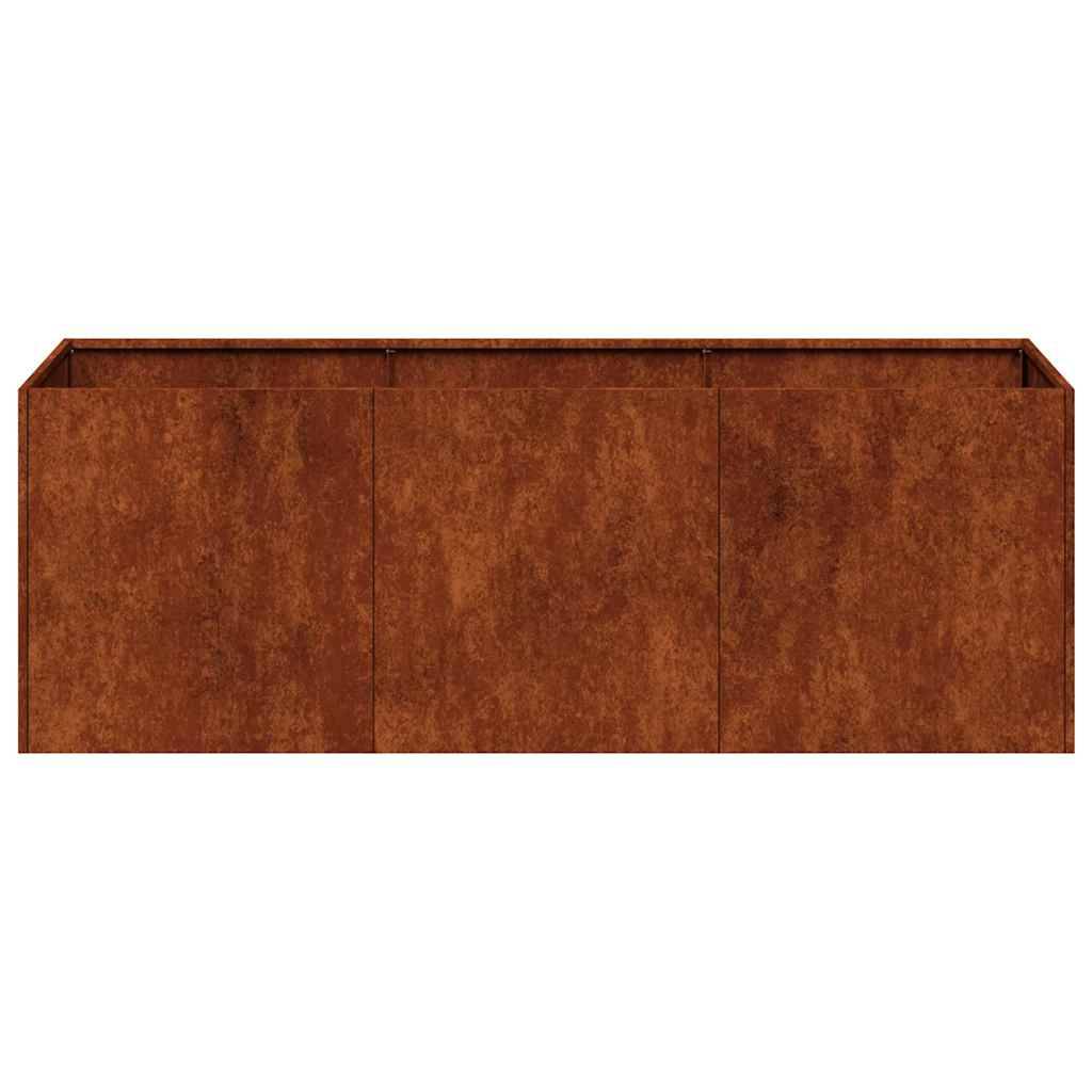 Vidaxl - Jardinière rouillé 120x40x40 cm acier inoxydable vidaXL 860681 - Image 9