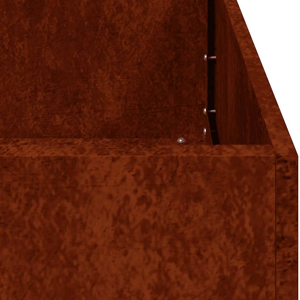 Vidaxl - Jardinière rouillé 120x40x40 cm acier inoxydable vidaXL 860681 - Image 4