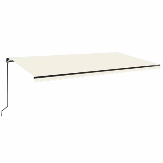 Auvent rétractable manuel Aluminium Terrasse Imperméable 600x350 cm Crème - ComfortXL Outdoor Living - Image 2