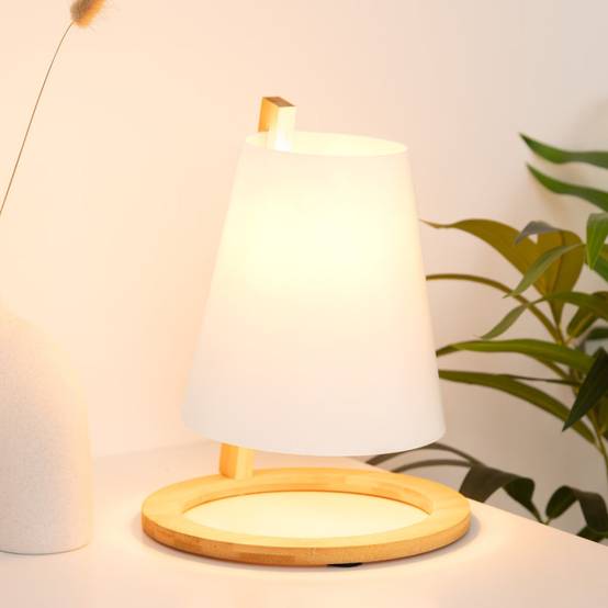 Lampe en bambou Pita H26 blanc Atmosphera - Image 2