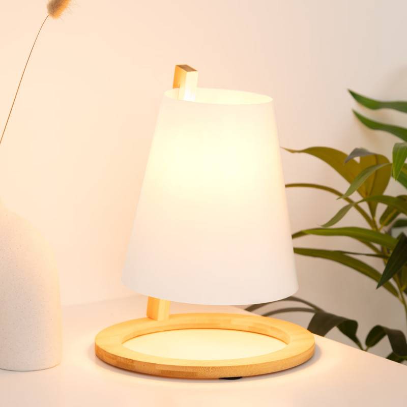 Lampe en bambou Pita H26 blanc Atmosphera - Image 2