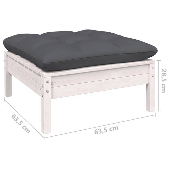 Prolenta Premium - Banc de jardin Blanc 64 X 127 cm - Prolenta Premium - Image 7