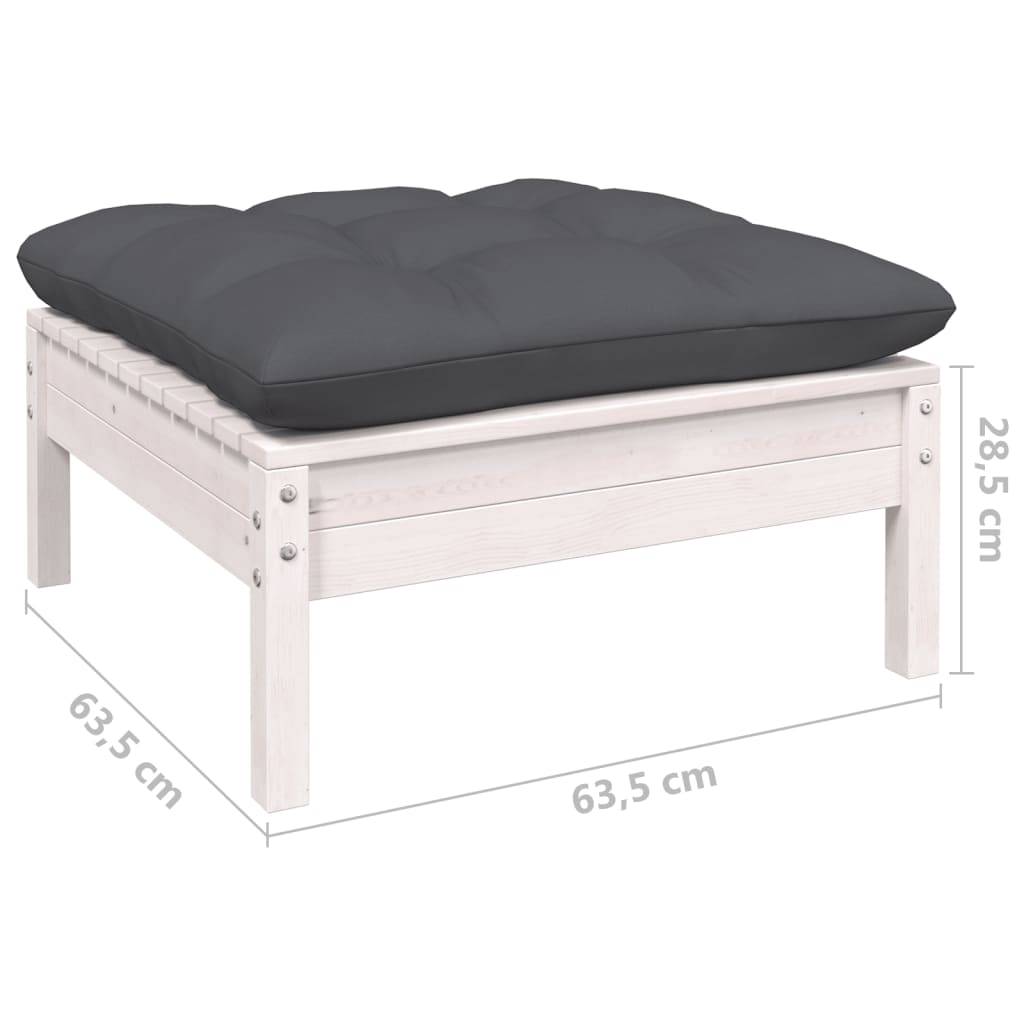 Prolenta Premium - Banc de jardin Blanc 64 X 127 cm - Prolenta Premium - Image 7
