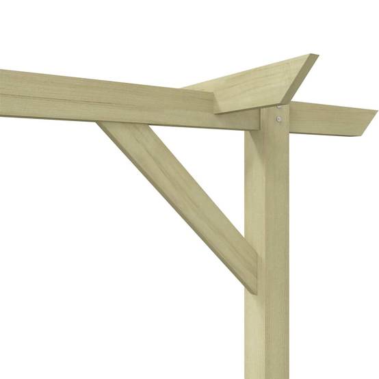 Grande Pergola Jardin Bois Pin Imprégné Entrée 3 Poteaux 410cm - ComfortXL Outdoor Living - Image 8